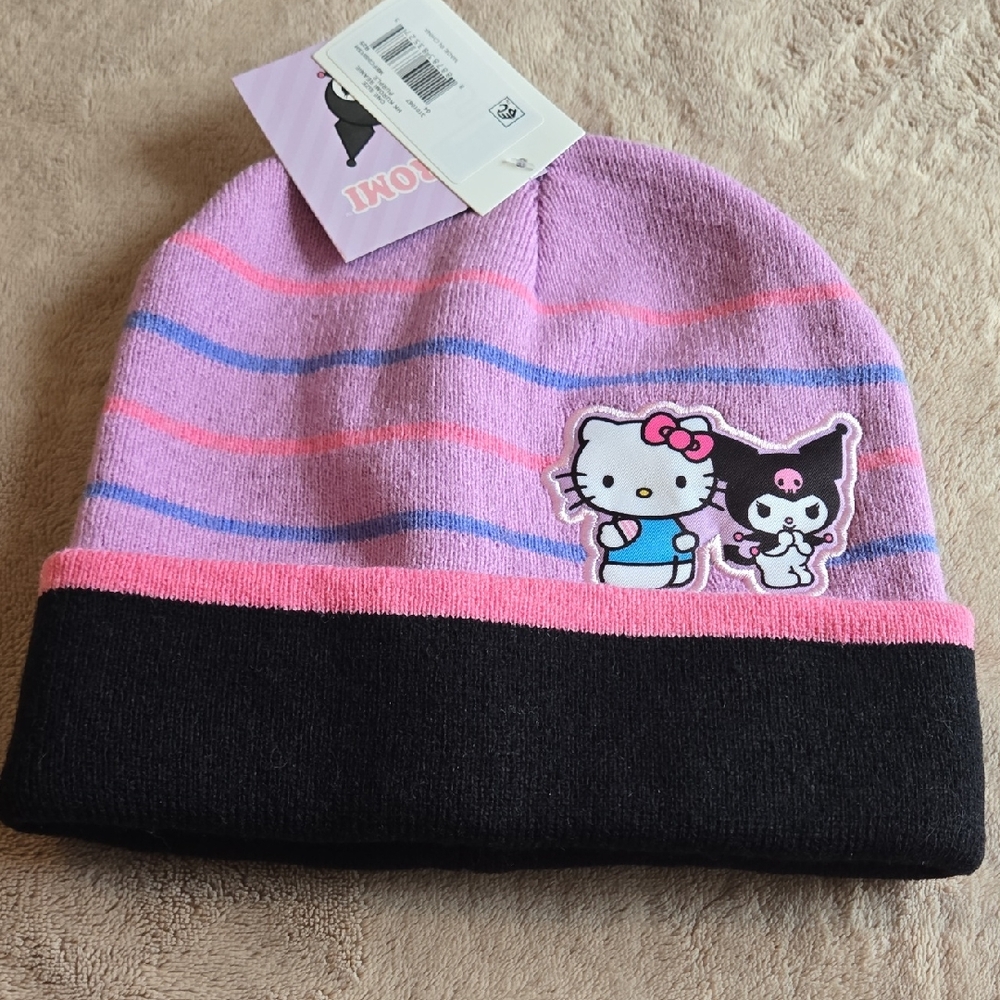 Kuromi-Hello Kitty Kids Multi Color Beanie